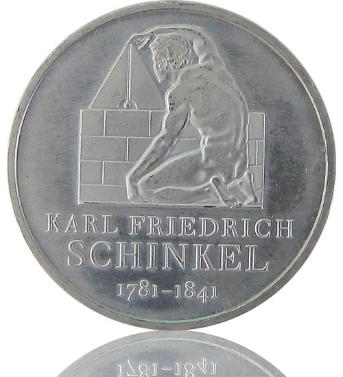 BRD 10 Euro 225. Geburtstag Karl Friedrich Schinkel 1781-1841, Jg. 2006