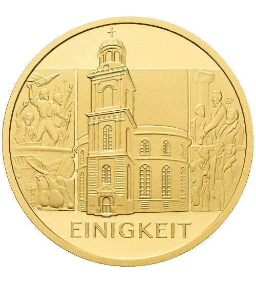 Goldeuro 1/2 oz 2020 Säulen der Demokratie - Einigkeit