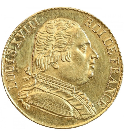 Frankreich 20 Francs Goldmünze Louis XVIII diverse Jahrgänge KM.712