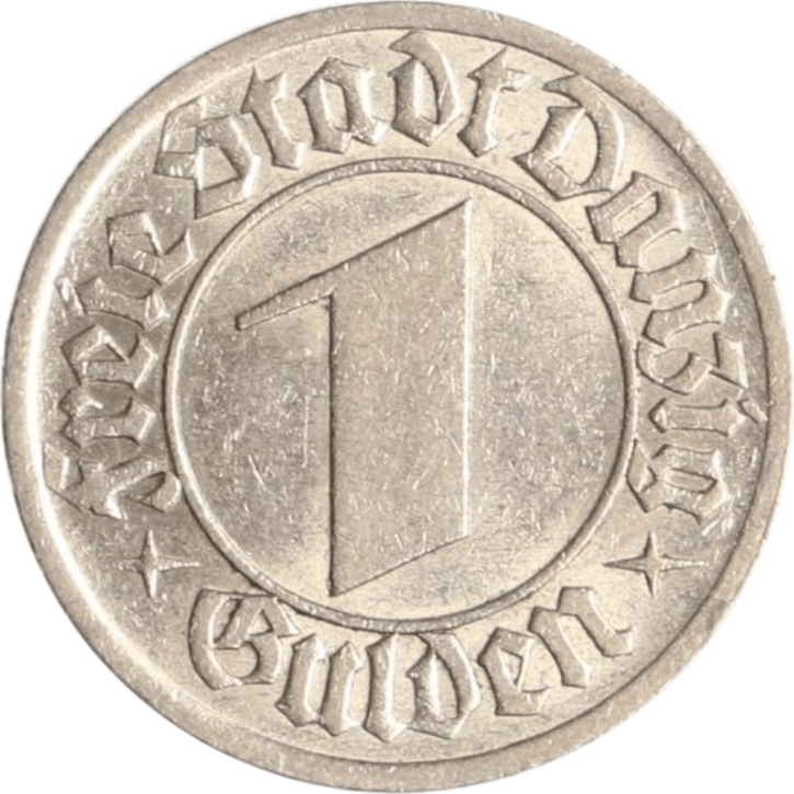 Freie Stadt Danzig 1 Gulden Nickel KM#154 1932