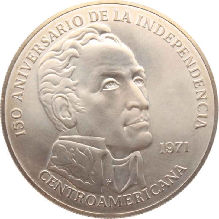 Panama 20 Balboas Silber KM.29 1971 Zentralamerikanische Unabhängigkeit